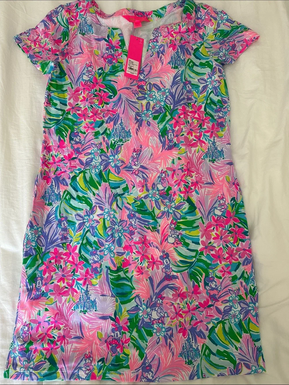 NWT, Lilly Pulitzer + Disney Sophiletta Dress in Disney Dreamin, Size L